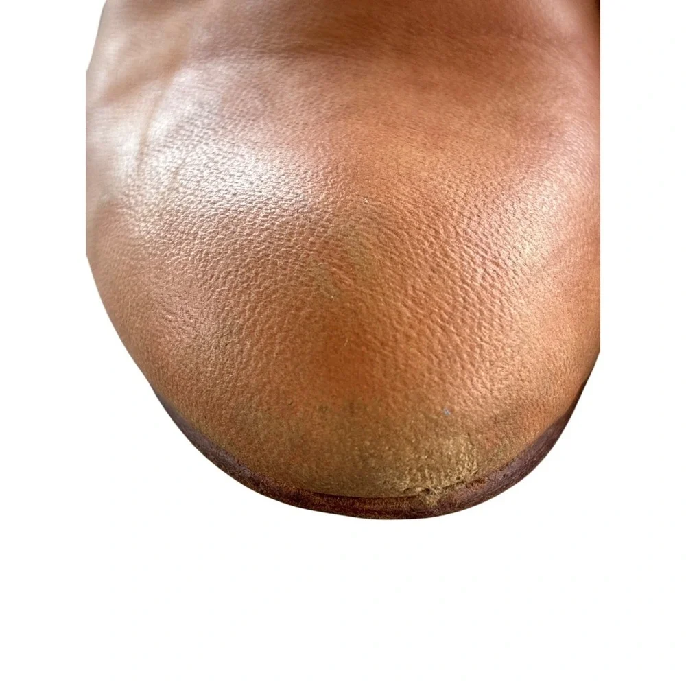 Free People Boots Size 38 / 7.5 Seven Wonders Heel Ankle‎ Booties Leather Rust